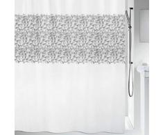 Spirella 10.18491 Textil-Duschvorhang IROKO Grey, 180X200 cm Rideau de Douche, Polyester, Gris, 180 x 200 cm