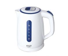 Adler AD 1234 bouilloire électrique, Métal, 1.7 liters, Blanc/Gris