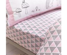 Bianca Kids Nordic Drap Lit 105, 100% Coton, Pink, 105Â x 200