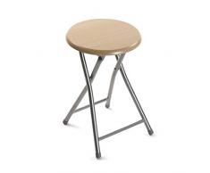 Versa Tabouret Pliable de Salle de Bain en Bois pour décoration et Meubles de Maison Unisexe (Multicolore) Taille Unique