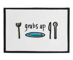 Premier Housewares 5100112 Set de 4 Napperons Doodle Grubs Up Coton 30 x 1 cm