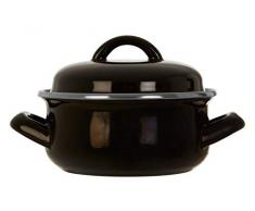 Premier Housewares 0104596 Mini cocotte avec couvercle, poignÃ©es larges en Ã©mail