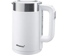 Steba WK 10 Bianco Bouilloire Ã double paroi en acier inoxydable avec fonction thermique RÃ©glage Ã©lectronique de la tempÃ©rature 23,5 x 22 x 15 Blanc.