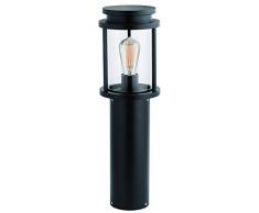 Viokef Lighting 4171400 Lampadaire H600 Kastos, Aluminium, E27, Noir, 15 x 15 x 50,5