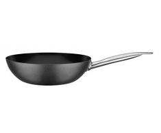 GSW 166706 Wok Avanti 28 cm, acier au carbone, acier inoxydable, noir