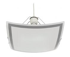 Tosel 11933 Suspension Mélina Verre 100 W E27 Gris