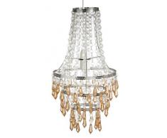 Loxton Lighting Suspension, Acryl, effet cristal clair/ambre