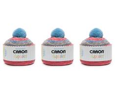 Caron - Lot de 3 boules - 85 g - Cupcakes - Perforatrice à fruits