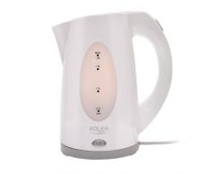Adler AD 1208 bouilloire Ã©lectrique, 2000 W, 1.8 liters, Blanc/Gris