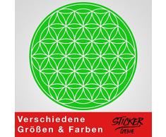 Graz Design Sticker Mural dÃ©coratif Motif Fleurs et Fleurs Vert 40 x 40 cm