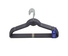 JVL Simple Gamme Ã©conomiser de lespace cintres, Lot de 100, Ombre Bleu, Taille Unique