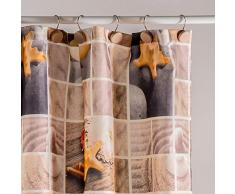 Sancarlos Sea Rideau Douche, Polyester, Crème, Taille Unique