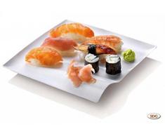 SDG 50 pièces Assiette dégustation Bio 15 x 15 cm Vaisselle, Multicolore, Unique