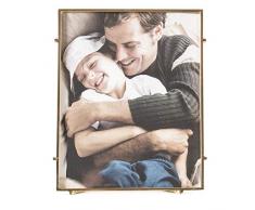 MH London Plateau de Table rectangulaire en métal doré avec Cadre en métal Fait Main pour la Maison, Le Bureau, Le Salon, la Chambre à Coucher, Or, 20,3 x 25,4 cm