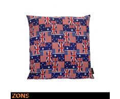 ZONS England 2 Coussin 4 Design + Rembourrage 450g