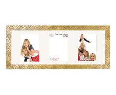 Inov8 Cadre de Miroir en mosaÃ¯que de Fabrication Britannique, Verre, dorÃ©, 7x5 (17.78cm x 12.7cm) - 3 Portrait