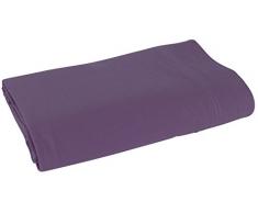 VENT DU SUD Drap Plat, Coton, Prune, 240X300 cm