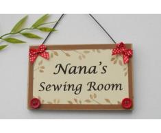 Craftworks Originals Nana de Couture piÃ¨ce Plaque de Porte