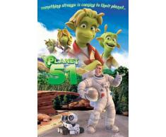 1art1 Empire 317124 Planet 51âcast-Pression Film cinÃ©ma Poster 61 x 91,5 cm