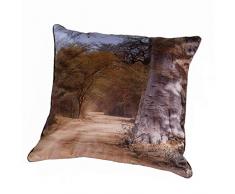 Coussin 50 x 50 cm dÃ©houssable - ThÃ¨me safari - couleurs: Marron - Photo dart by Isabelle Delbecque
