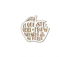 dayka Trade Sculpture et de bois, multicolore, 6Â x 6.5Â cm