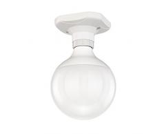 ledscom.de LED plafonnier Elektra Angulaire Balle avec E27 G120 Ampoule Blanche-Chaude 1400lm