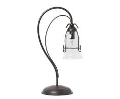 sulion bulles bureau Deco, métal Marron et verre