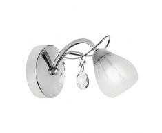Oaks Lighting Chrome poli 1 lumière Leon Applique murale