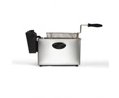 LIVOO DOC224 Friteuse Ãlectrique en Acier Inoxydable | JusquÃ 1 kg de frites | Cuve Amovible, Nettoyage Facile, Anti-Odeur | Thermostat RÃ©glable | 2000W