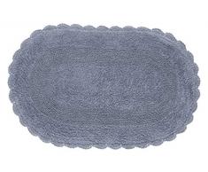 unocasa & Design Tapis de Bain Ovale Bleu 50Â x 80Â cm