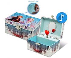 Disney Frozen Lot de 2 boÃ®tes Ã Bijoux carrÃ©es en Forme de musc pour Armoire, Rangement de dÃ©corations, Festivals, Articles pour la Maison, Unisexe, Adulte, Multicolore, Unique