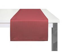 M.A.D. Adam Uni Light Collection Chemin de Table, Coton Bio, Cerise, 50Â x 150Â cm