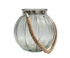 Dcasa Bougeoir en Verre avec bougeoir et bougeoir pour décoration dintérieur Unisexe Adulte, Multicolore (Multicolore), Unique