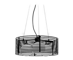 Twist Design Iquitos Lustre E27, 40Â W, noir, 50Â x 50Â x 120Â cm