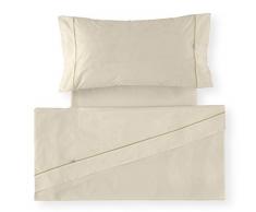 ES-Tela LIsos BiÃ©s 50/50Â âÂ Parure de draps Para cama de 105 cm, 3 piezas CrÃ¨me