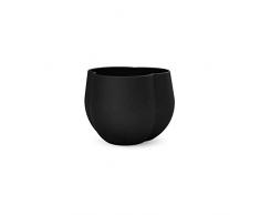 Cooee Design Clover Pot de Fleurs en cÃ©ramique Noir 12 cm