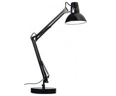 Viokef Lighting 4144000 Lampe de Bureau Flexo Grande Métal, E27, Noir, 20 x 50 x 75