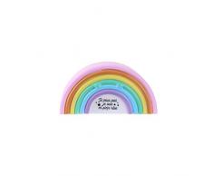 HELLO KIDS LA11018 Veilleuse Arc en Ciel 7X4X14 cm PVC, Multicolore