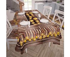 PETTI Artigiani Italiani Nappe Anti-Taches pour Table de Cuisine 140x240 cm Pasta 2