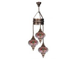 Homemania Lampe Ã suspension Mosaic, multicolore, 17 x 17 x 88 cm