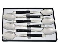 Forge De Laguiole C6 2M IN BN Couteau, Horn-Schwarz