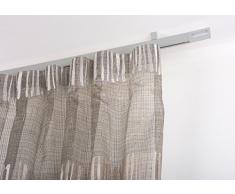 InCasa Tringle Ã Rideaux: 32 x 12 mm, L. 200 cm. en Aluminium Satin â Complet