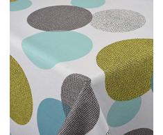 Venilia Rectangle Lola Menthe Linge de Table Nappe Anti Tache, ImpermÃ©able, Coton, rectangulaire, 160 x 180 cm, 55156