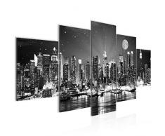 Tableau decoration murale La ville de New York - XXL Impression sur Toile Salon Appartment 5 Parties - prÃªt Ã accrocher - 605253c