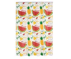 RIDDER Fruits Rideau de Douche, 100% PEVA, Multicolore, ca. 180x200 cm