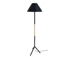 Tosel 51150 Lampadaire 1 Lumière, Acier, E27, 40 W, Blanc, 40 x 155 cm