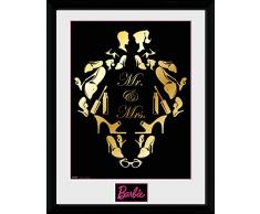 GB Eye LTD, Barbie, Mr and Mrs, Photographie encadree 30x40 cm