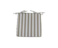 HomeMaison Galette de Chaise, Polyester, Taupe, 40x40 cm