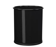 Rossignol 59791 Papea Corbeille à Papier Métal Noir Graphite 21 x 21 x 25,5 cm 8 L