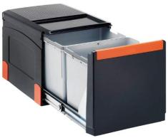 FRANKE 134.0055.271 Poubelle de tri des dÃ©chets, Noir, 34